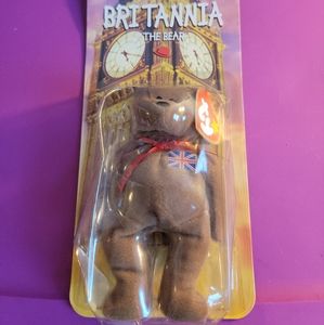 McDonalds TY Beanie Baby Britannia the Bear Rare with 2 Tag Errors